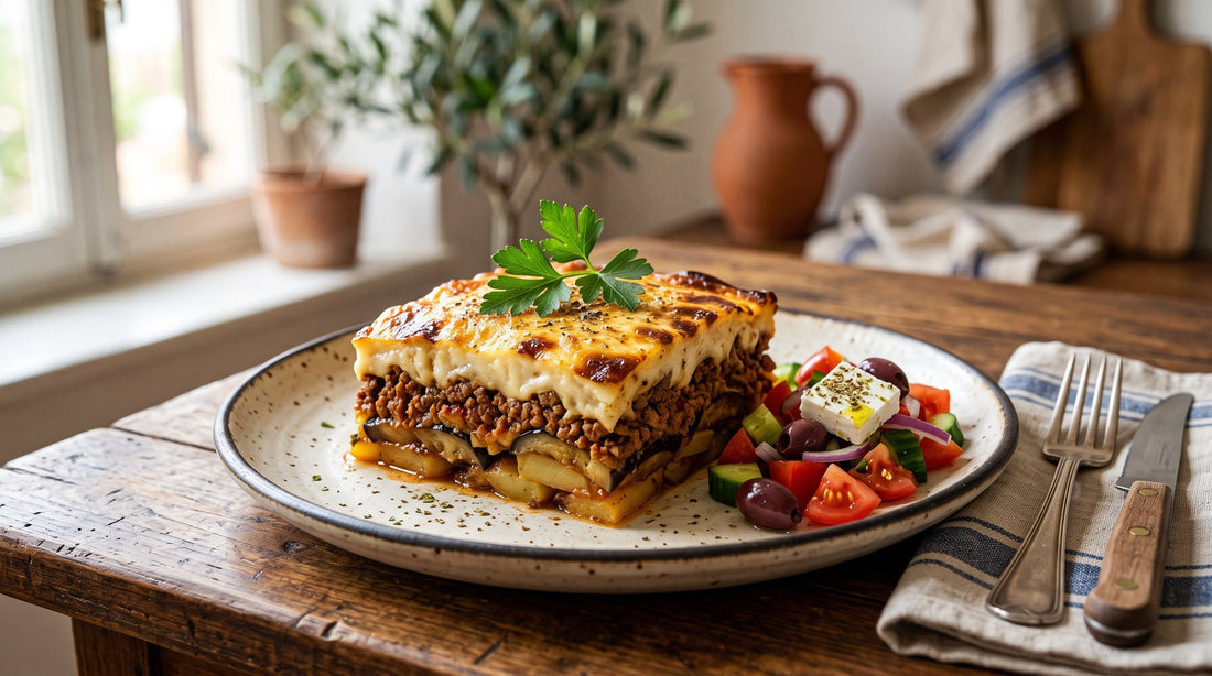 Greek Moussaka with Eggplant and Beef