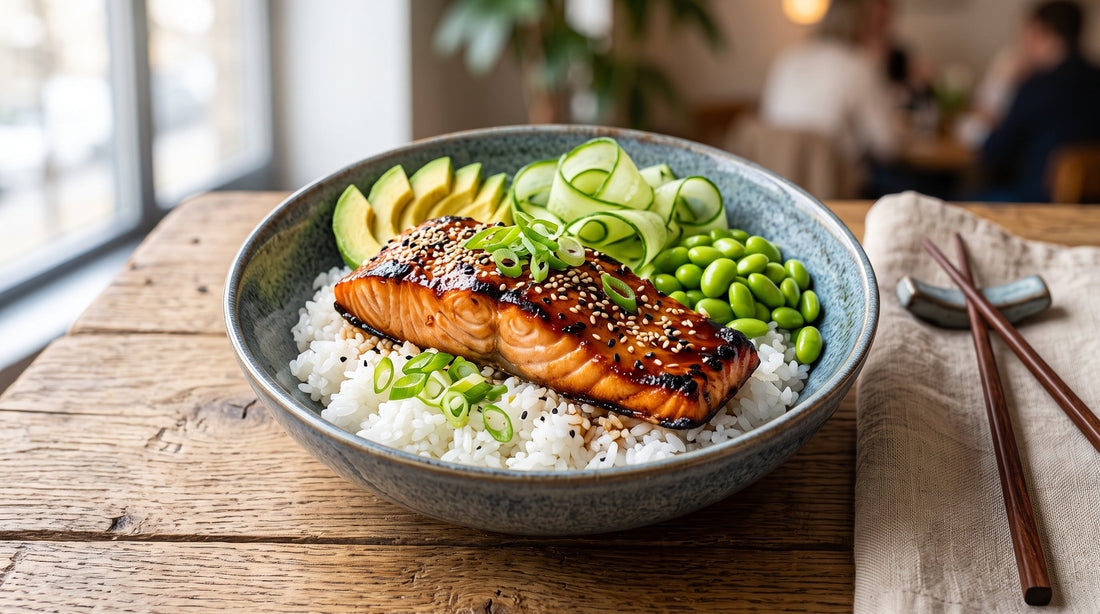Easy Teriyaki Salmon Rice Bowls