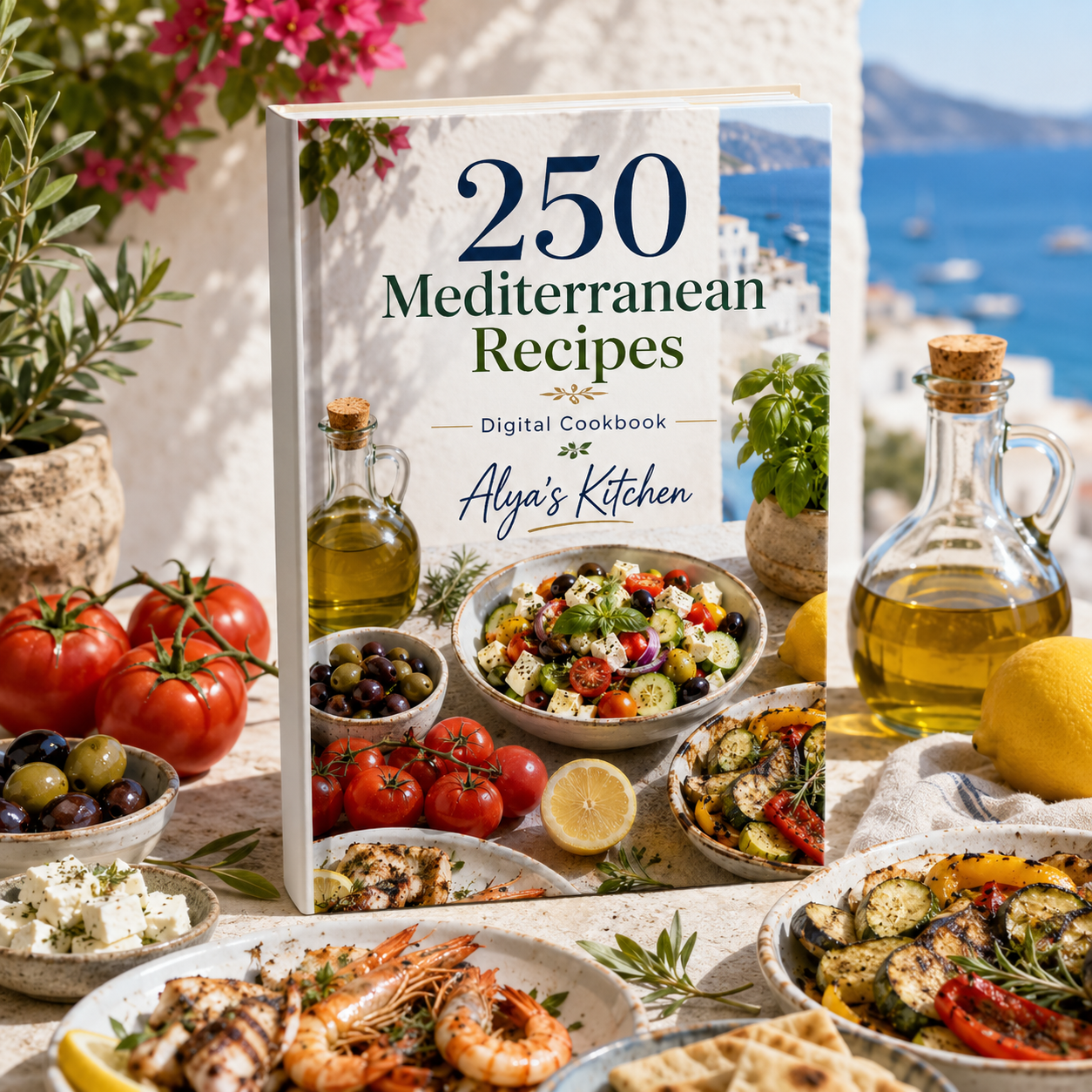 250 Mediterranean Recipes – Digital Cookbook by Alya’s Kitchen