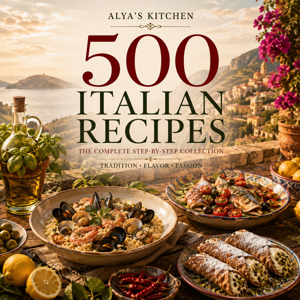 500 Italian Recipes – Traditional Home Cooking Digital Cookbook