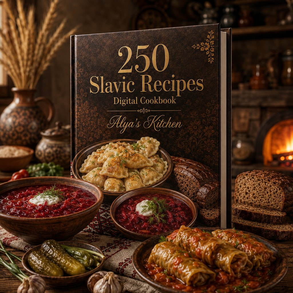 250 Slavic Recipes – Traditional Home Cooking Digital Cookbook
