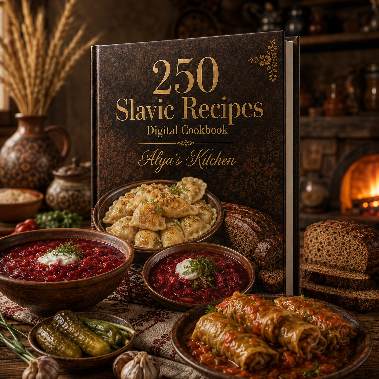 250 Slavic Recipes – Traditional Home Cooking Digital Cookbook