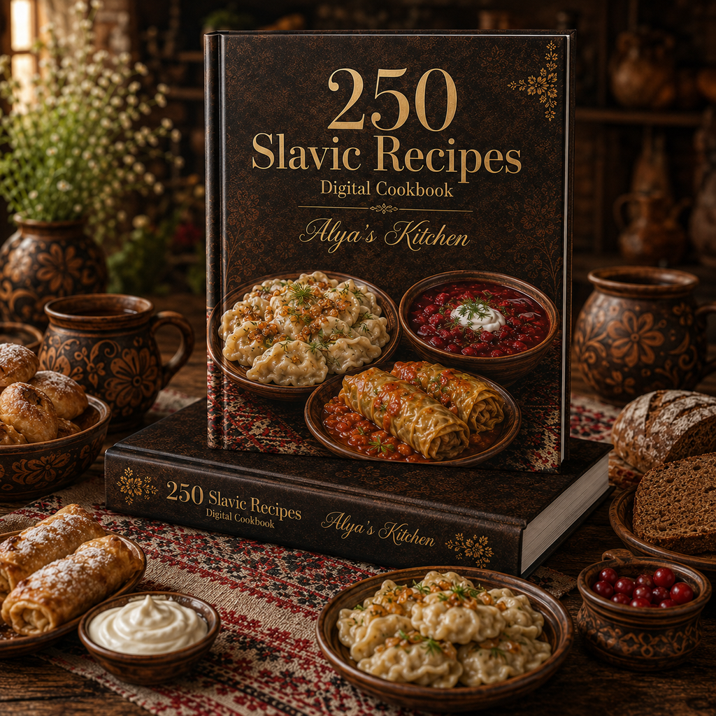 250 Slavic Recipes – Traditional Home Cooking Digital Cookbook
