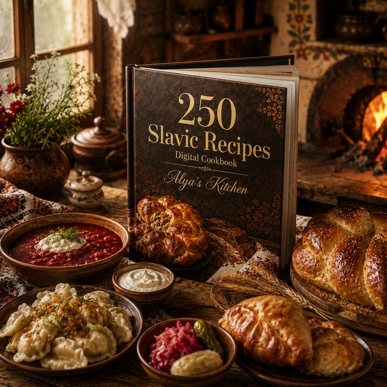 250 Slavic Recipes – Traditional Home Cooking Digital Cookbook