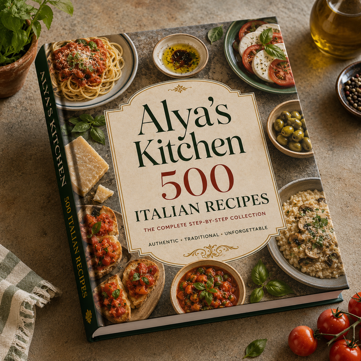 500 Italian Recipes – Traditional Home Cooking Digital Cookbook