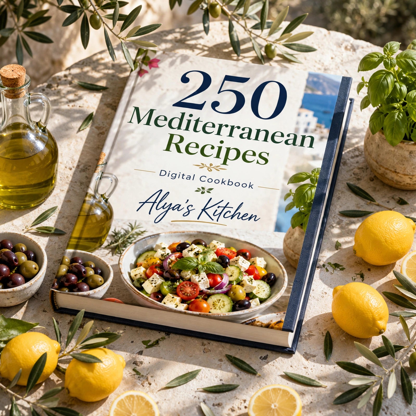 250 Mediterranean Recipes – Digital Cookbook by Alya’s Kitchen